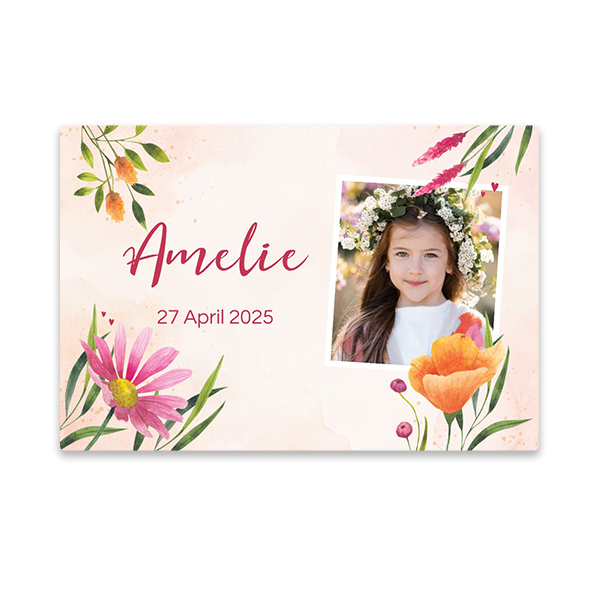Stickers liggend 6 x 9 cm - Set van 24