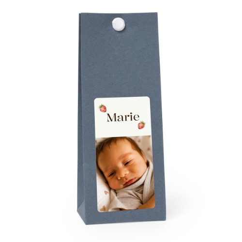 Party favours bag blue 35x70mm