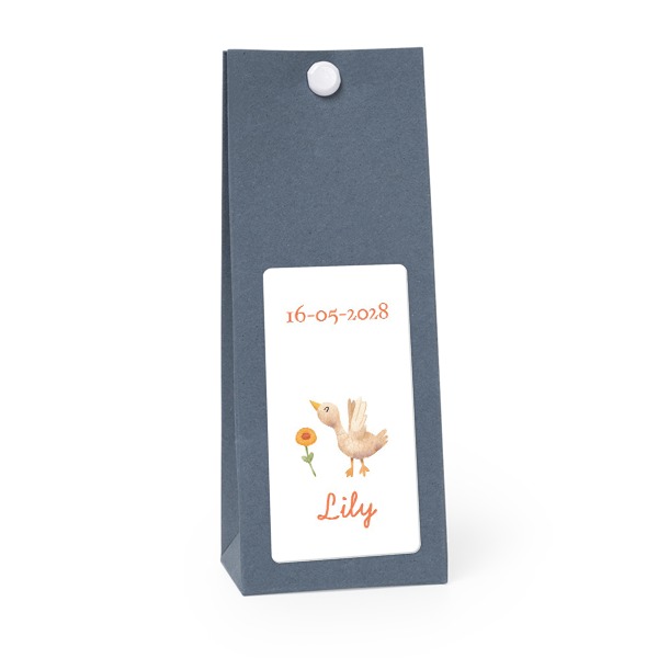 Party favours bag blue 35x70mm Party favours bag blue 35x70mm