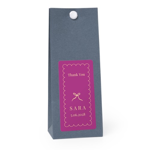 Party favours bag blue 35x70mm Party favours bag blue 35x70mm