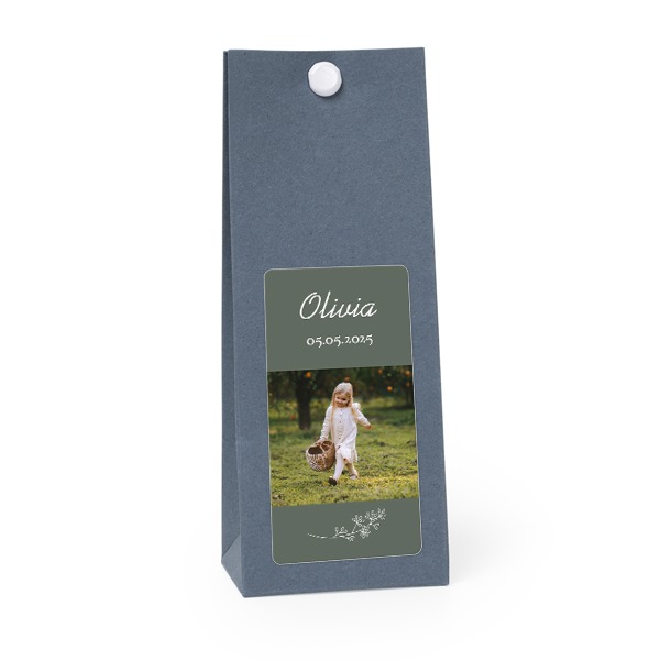 Gavepose blå 35x70mm Gavepose blå 35x70mm