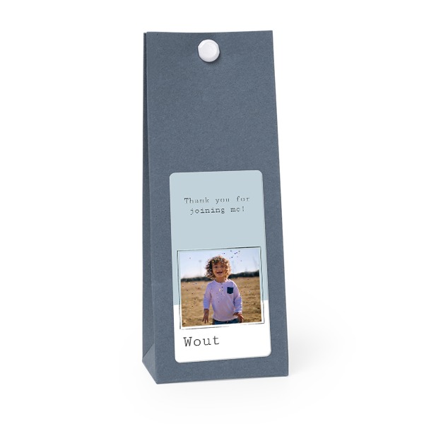 Sachet confiseur rectangle bleu lot de 12 Sachet confiseur rectangle bleu lot de 12