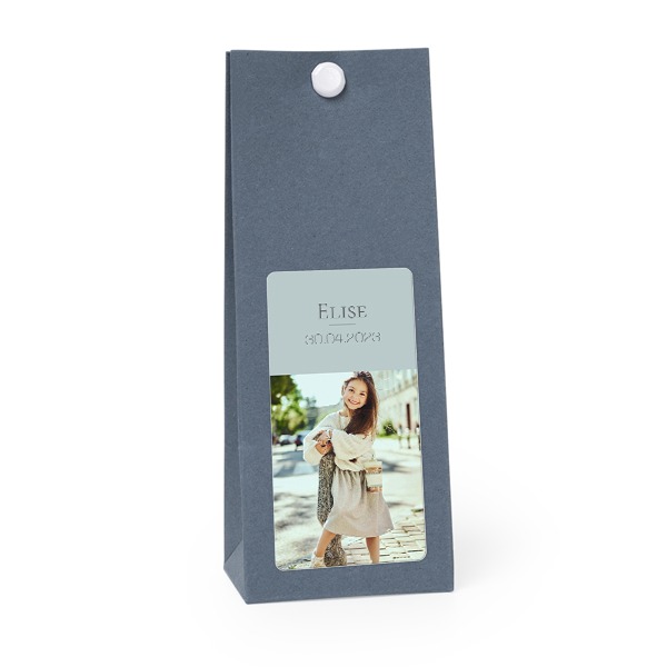 Sachet confiseur rectangle bleu lot de 12 Sachet confiseur rectangle bleu lot de 12