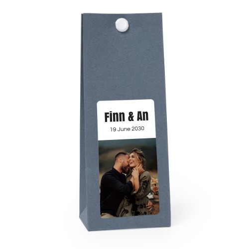 Party favours bag blue 35x70mm Party favours bag blue 35x70mm