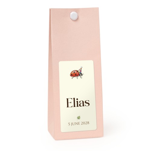 Snoepzakjes roze rechthoek set van 12