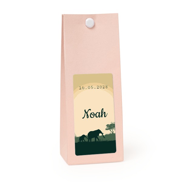 Sachet confiseur rectangle rose lot de 12