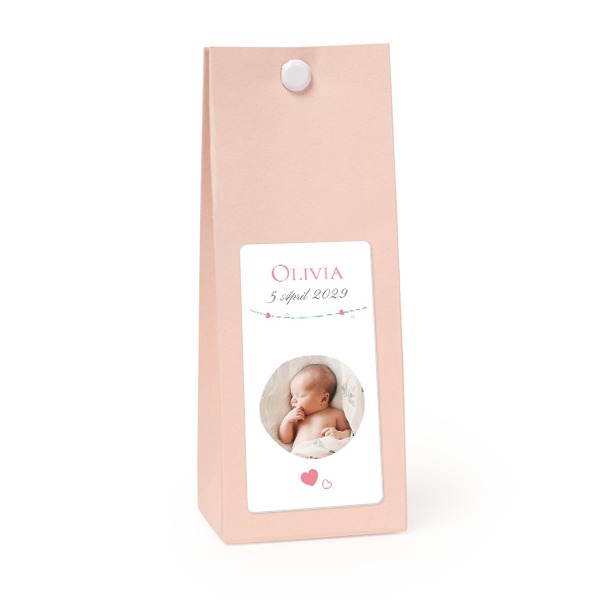 Presentpåse magnolia 35x70mm