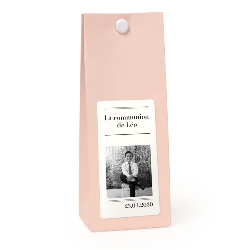 Sachet confiseur rectangle rose lot de 12