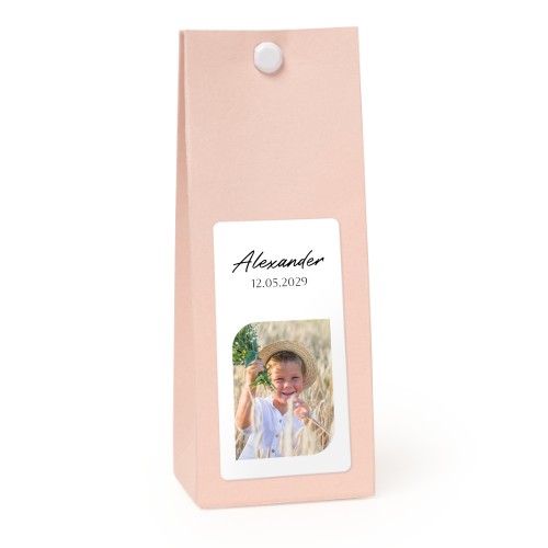 Rosa rechteckige Geschenktüte - 12 Stk. Rosa rechteckige Geschenktüte - 12 Stk.