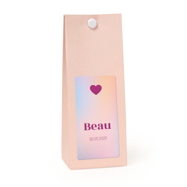 Sachet confiseur rectangle rose lot de 12