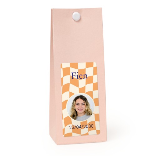 Sachet confiseur rectangle rose lot de 12