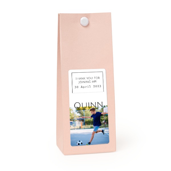 Rosa rechteckige Geschenktüte - 12 Stk. Rosa rechteckige Geschenktüte - 12 Stk.