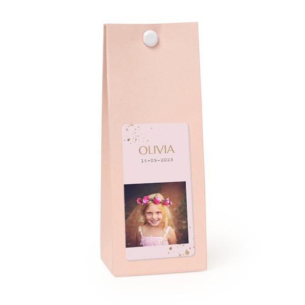 Sachet confiseur rectangle rose lot de 12 Sachet confiseur rectangle rose lot de 12