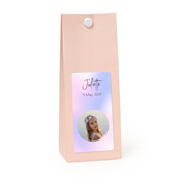 Snoepzakjes roze rechthoek set van 12 Snoepzakjes roze rechthoek set van 12