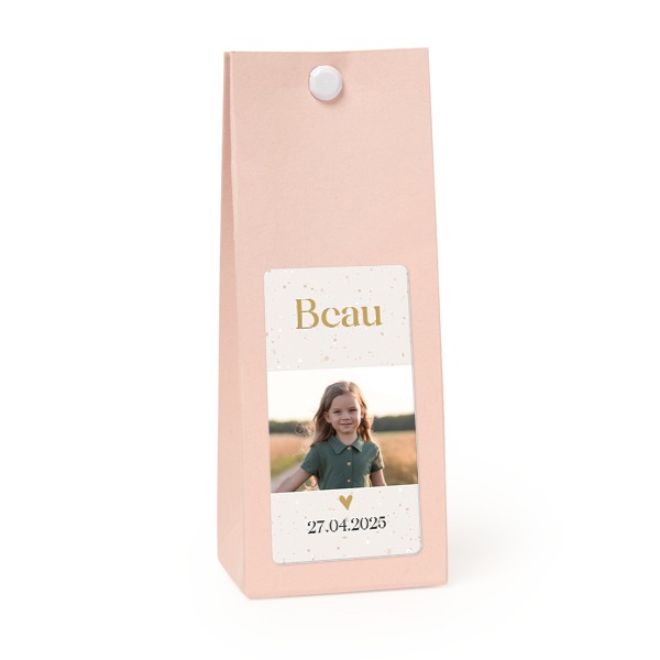 Rosa rechteckige Geschenktüte - 12 Stk. 