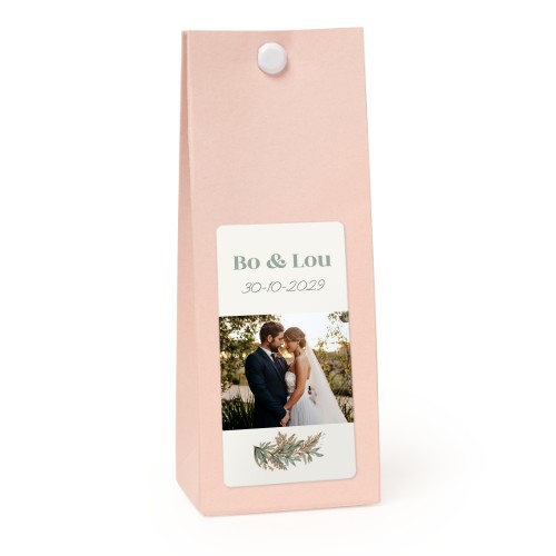 Sachet confiseur rectangle rose lot de 12