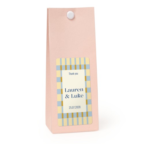 Sachet confiseur rectangle rose lot de 12