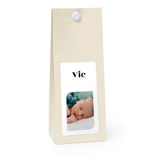 Sachet confiseur rectangle vanille lot de 12