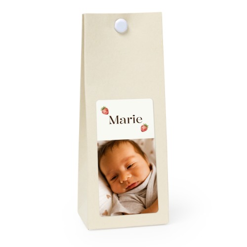 Snoepzakjes vanille rechthoek set van 12