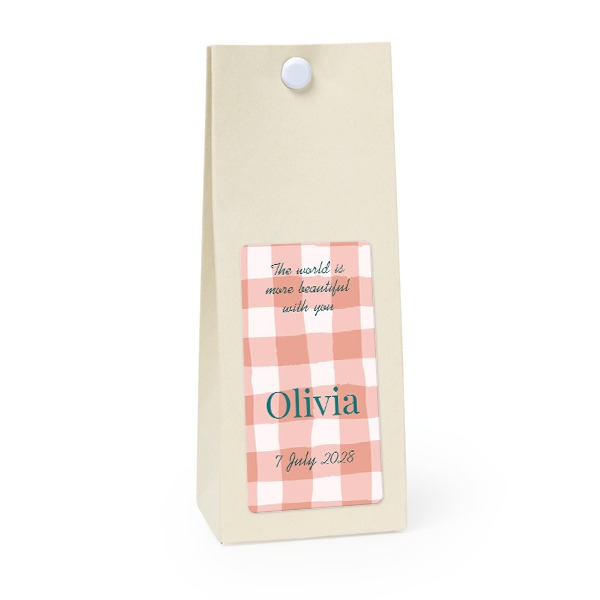 Party favours bag vanilla 35x70mm Party favours bag vanilla 35x70mm