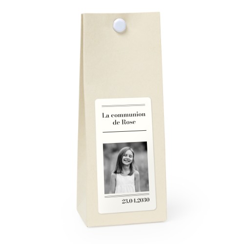 Sachet confiseur rectangle vanille lot de 12 Sachet confiseur rectangle vanille lot de 12