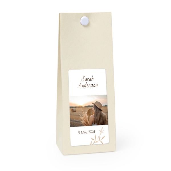 Party favours bag vanilla 35x70mm Party favours bag vanilla 35x70mm