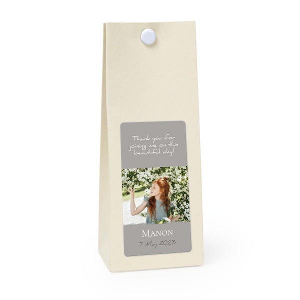 Party favours bag vanilla 35x70mm