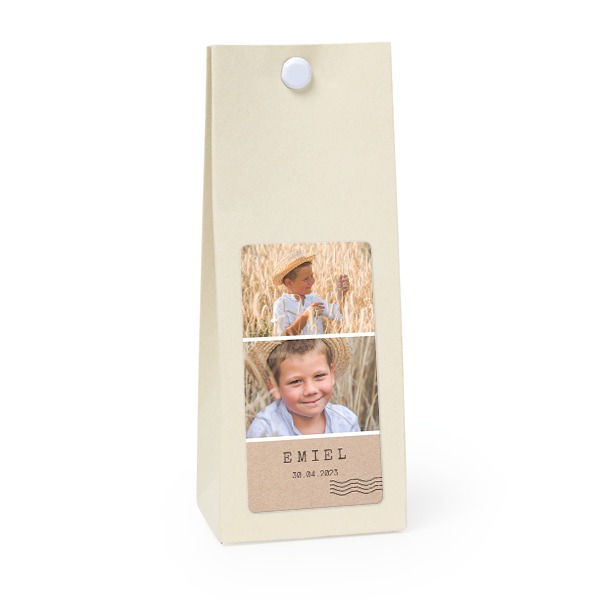 Sachet confiseur rectangle vanille lot de 12 Sachet confiseur rectangle vanille lot de 12