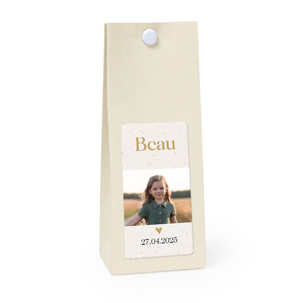 Sachet confiseur rectangle vanille lot de 12 Sachet confiseur rectangle vanille lot de 12