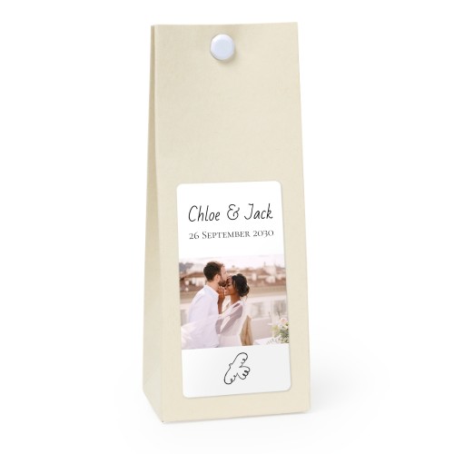 Sachet confiseur rectangle vanille lot de 12