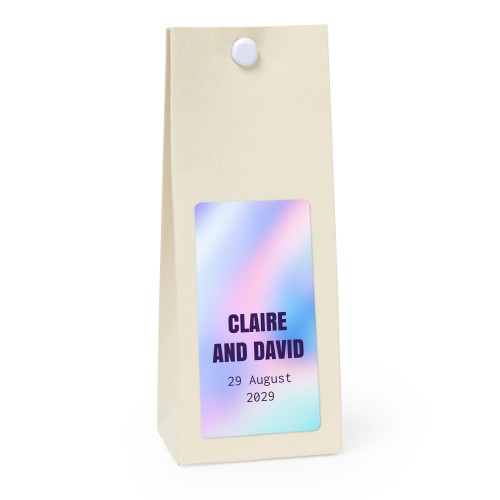 Sachet confiseur rectangle vanille lot de 12