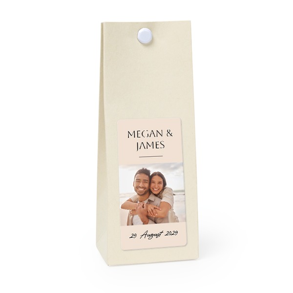 Party favours bag vanilla 35x70mm Party favours bag vanilla 35x70mm