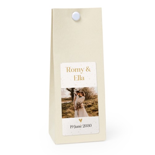 Party favours bag vanilla 35x70mm Party favours bag vanilla 35x70mm