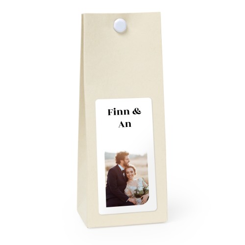 Sachet confiseur rectangle vanille lot de 12
