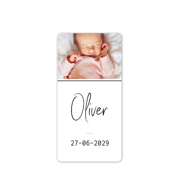 Presentetiketter rektangulär - 48 st