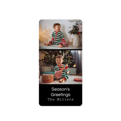 Gift wrapping stickers Rectangular - set of 48