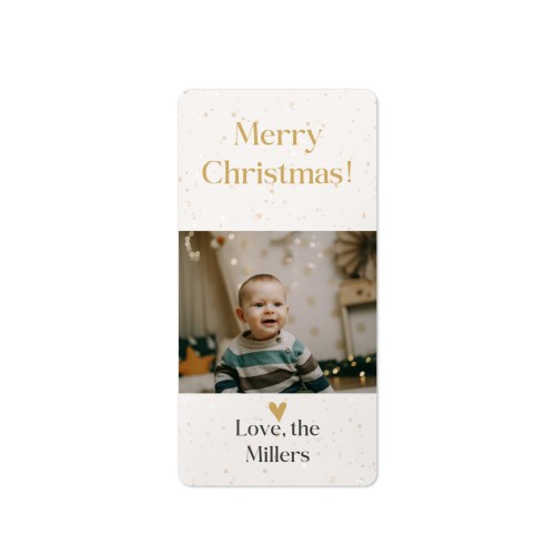 Gift wrapping stickers Rectangular - set of 48