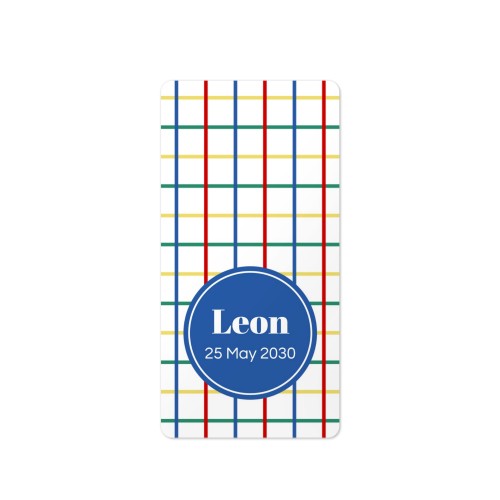 Gift wrapping stickers Rectangular - set of 48