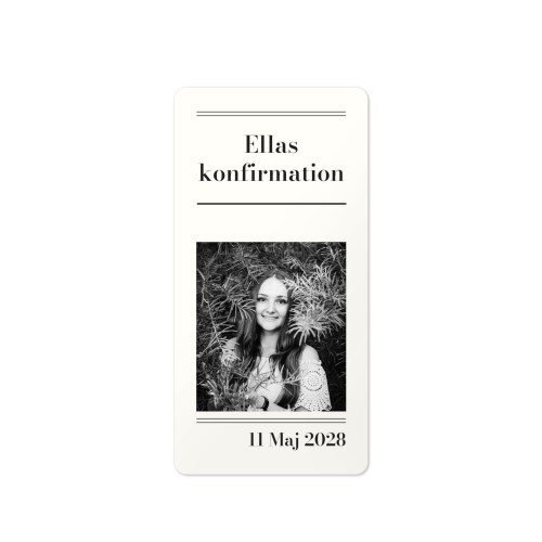 Presentetiketter rektangulär - 48 st