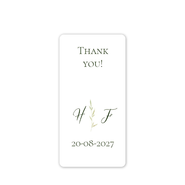 Gift wrapping stickers Rectangular - set of 48