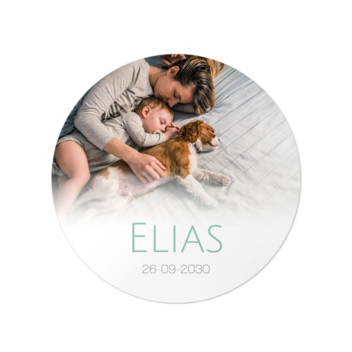 Stickers voor bedankjes rond groot (set van 24)