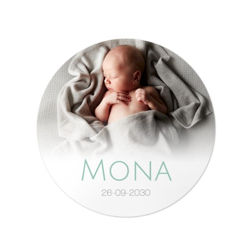 Stickers voor bedankjes rond groot (set van 24)