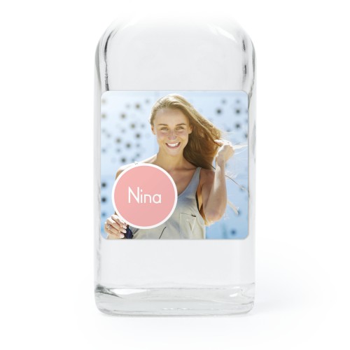 Mini bottles with square stickers – Set of 12 Mini bottles with square stickers – Set of 12