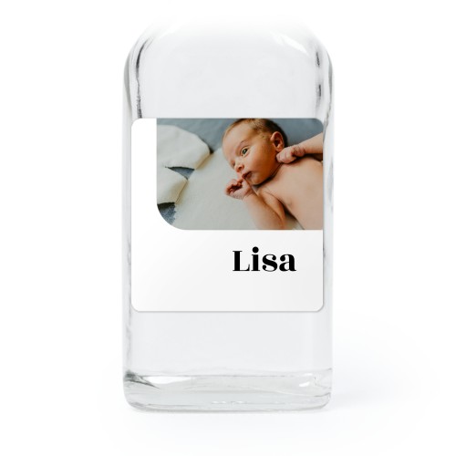 Mini bottles with square stickers – Set of 12