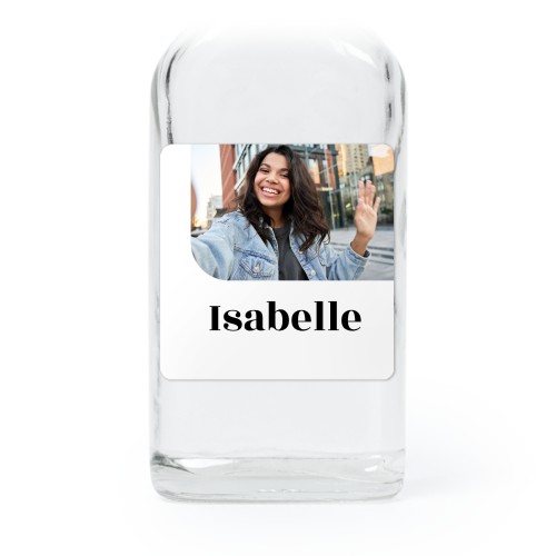 Mini bottles with square stickers – Set of 12
