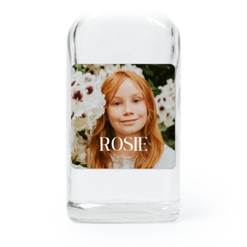 Mini flesjes met vierkante sticker - set van 12