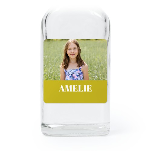 Mini bottles with square stickers – Set of 12