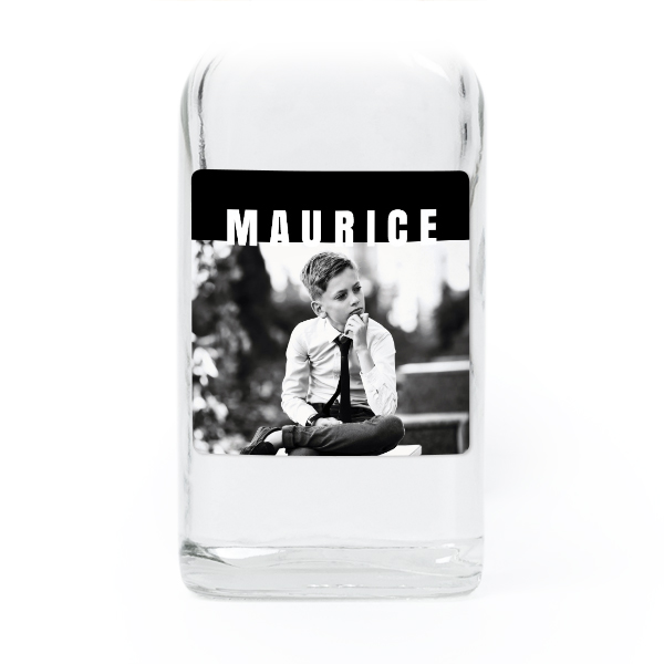 Mini bottles with square stickers – Set of 12