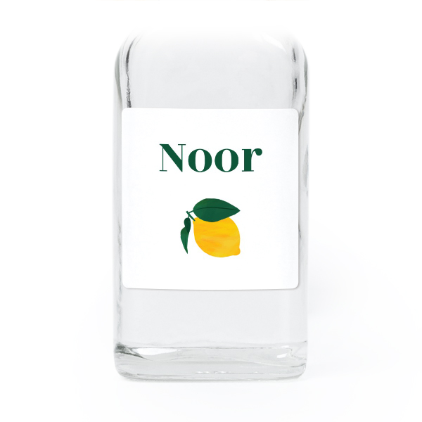 Fiole en verre transparent avec autocollant carré - Lot de 12 Fiole en verre transparent avec autocollant carré - Lot de 12