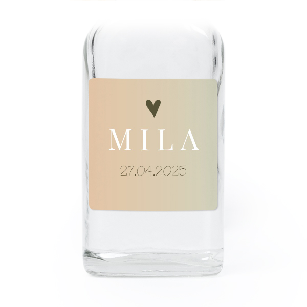 Fiole en verre transparent avec autocollant carré - Lot de 12 Fiole en verre transparent avec autocollant carré - Lot de 12
